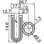 ＩＷＡＴＡ　クッション　トリムシール　３１００−Ｃシリーズ　（１Ｍ）　１．６ｍｍ用