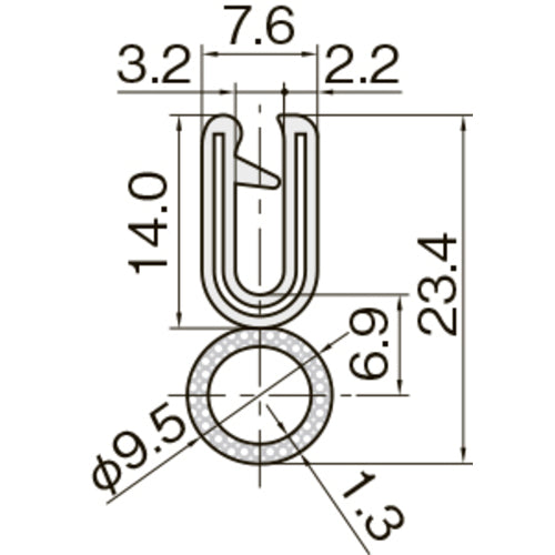 ＩＷＡＴＡ　クッション　トリムシール　３１００−Ｃシリーズ　（１Ｍ）　３．２ｍｍ用