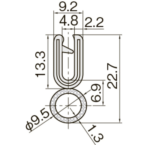 ＩＷＡＴＡ　クッション　トリムシール　３１００−Ｃシリーズ　（５Ｍ）　４．８ｍｍ用