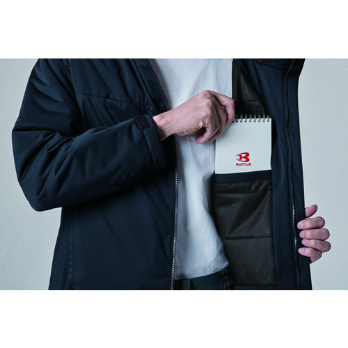 ＢＵＲＴＬＥ　ストレッチ　フーディ防寒ジャケット　３２６０−３５−ＸＬ　ブラック