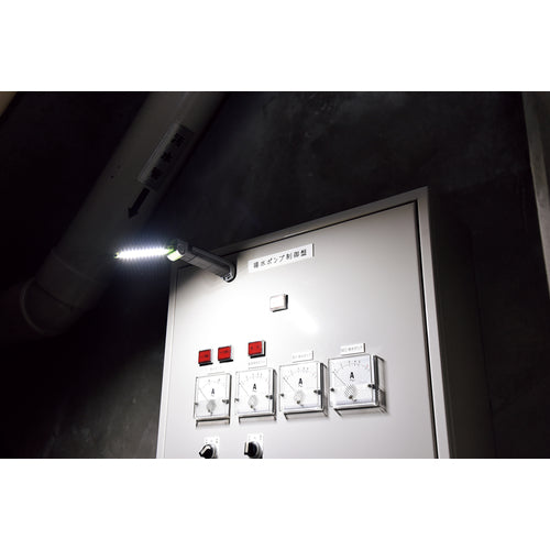 緑十字　折りたたみ式ＬＥＤスリムライト　ＯＳＬ−１８０　３００（１６５）×４４×３４ｍｍ　ダイヤル調光式