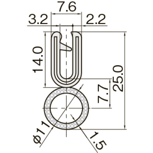 ＩＷＡＴＡ　クッション　トリムシール　４１００−Ｃシリーズ　（５Ｍ）　３．２ｍｍ用