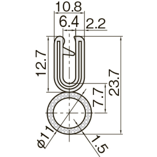 ＩＷＡＴＡ　クッション　トリムシール　４１００−Ｃシリーズ　（５Ｍ）　６．４ｍｍ用