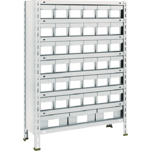 ＴＲＵＳＣＯ　スチールラック　軽量棚８７５Ｘ３００Ｘ１２００樹脂引出ＮＧ小Ｘ３６大Ｘ３　ネオグレー