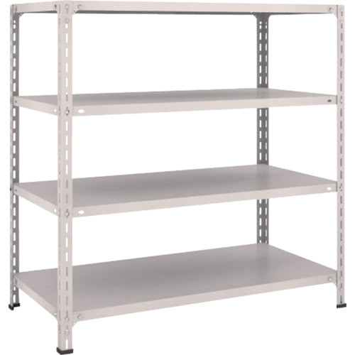 ＴＲＵＳＣＯ　スチールラック　軽量棚開放型　Ｗ１２００ＸＤ６００ＸＨ１２００　４段　ネオグレー