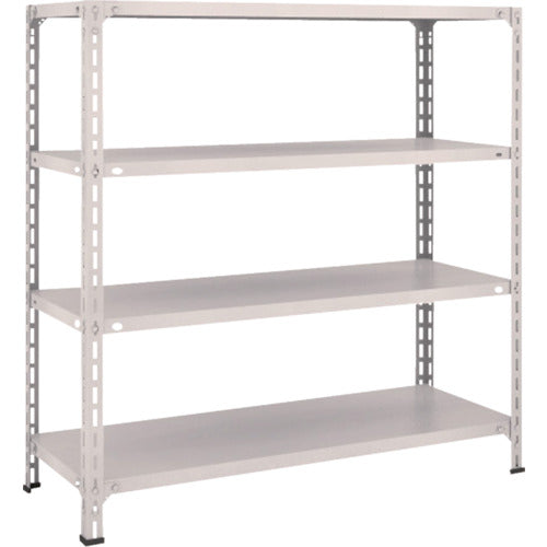 ＴＲＵＳＣＯ　スチールラック　軽量棚開放型　Ｗ１２００ＸＤ４５０ＸＨ１２００　４段　ネオグレー