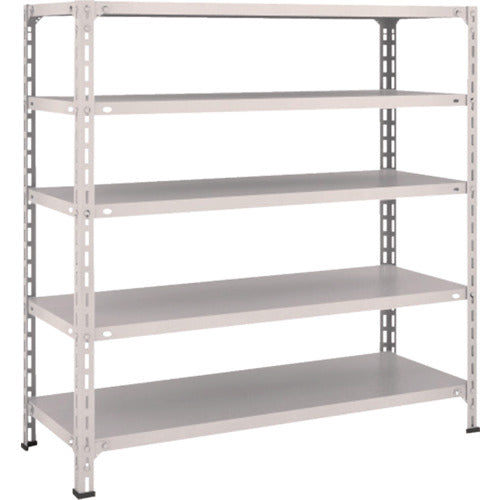 ＴＲＵＳＣＯ　スチールラック　軽量棚開放型　Ｗ１２００ＸＤ４５０ＸＨ１２００　５段　ネオグレー