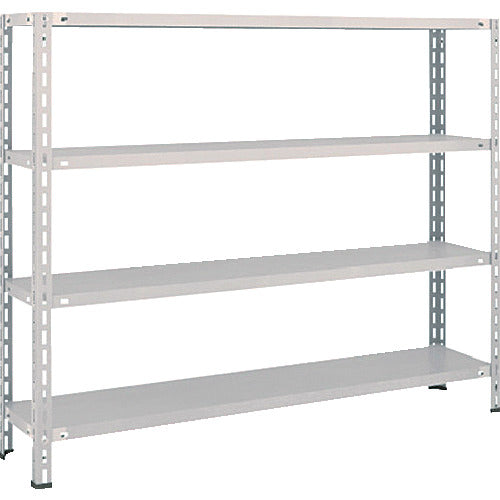 ＴＲＵＳＣＯ　スチールラック　軽量棚開放型　Ｗ１５００ＸＤ３００ＸＨ１２００　４段　ネオグレー