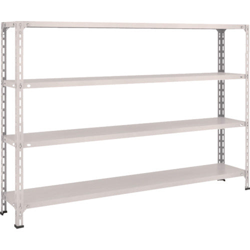 ＴＲＵＳＣＯ　スチールラック　軽量棚開放型　Ｗ１８００ＸＤ３００ＸＨ１２００　４段　ネオグレー