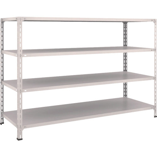 ＴＲＵＳＣＯ　スチールラック　軽量棚開放型　Ｗ１８００ＸＤ６００ＸＨ１２００　４段　ネオグレー