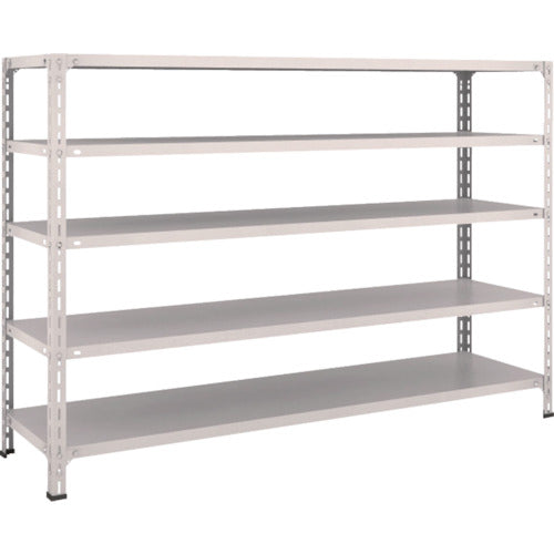 ＴＲＵＳＣＯ　スチールラック　軽量棚開放型　Ｗ１８００ＸＤ４５０ＸＨ１２００　５段　ネオグレー
