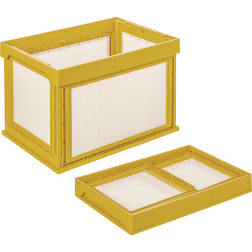 ＫＵＮＩＭＯＲＩ　プラダン折畳みコンテナ　パタコン　ＮＭ－１００　イエロー