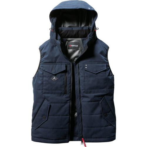 ＢＵＲＴＬＥ　防寒ベスト５０５４−３−ＸＬネイビー