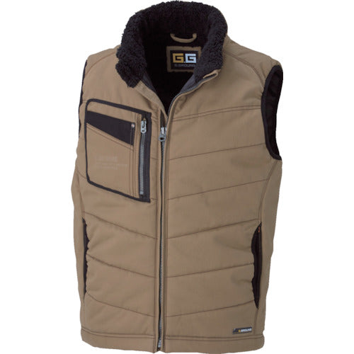 Ｇ．Ｇ．　５１０６　防寒ベスト　ブラウン　ＬＬ