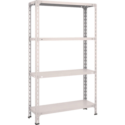 ＴＲＵＳＣＯ　スチールラック　軽量棚開放型　Ｗ８７５ＸＤ３００ＸＨ１５００　４段　ネオグレー