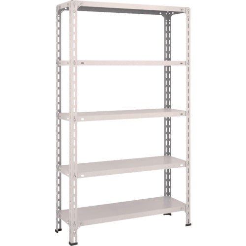 ＴＲＵＳＣＯ　スチールラック　軽量棚開放型　Ｗ８７５ＸＤ３００ＸＨ１５００　５段　ネオグレー