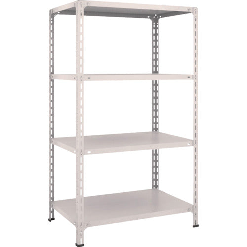 ＴＲＵＳＣＯ　スチールラック　軽量棚開放型　Ｗ８７５ＸＤ６００ＸＨ１５００　４段　ネオグレー