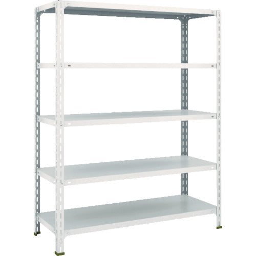 ＴＲＵＳＣＯ　スチールラック　軽量棚開放型　Ｗ１２００ＸＤ４５０ＸＨ１５００　５段　ネオグレー