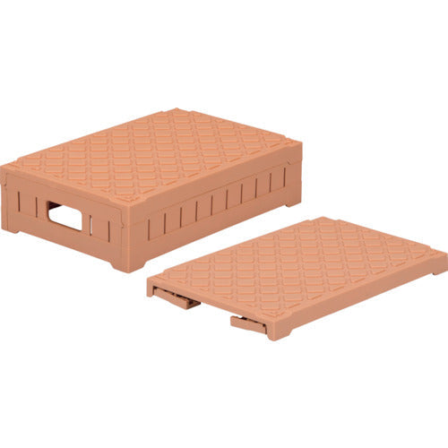 サンコー　折りたたみコンテナ　５５９８１０　ディスプレイオリコン６４１６　ブラウン