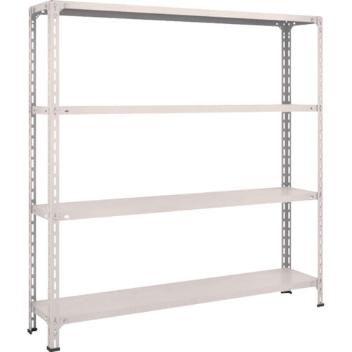 ＴＲＵＳＣＯ　スチールラック　軽量棚開放型　Ｗ１５００ＸＤ３００ＸＨ１５００　４段　ネオグレー