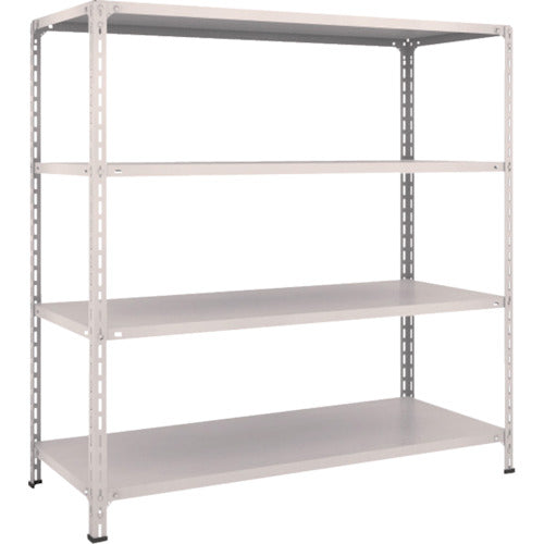 ＴＲＵＳＣＯ　スチールラック　軽量棚開放型　Ｗ１５００ＸＤ６００ＸＨ１５００　４段　ネオグレー