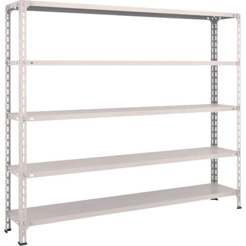 ＴＲＵＳＣＯ　スチールラック　軽量棚開放型　Ｗ１８００ＸＤ３００ＸＨ１５００　５段　ネオグレー
