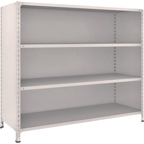 ＴＲＵＳＣＯ　スチールラック　軽量棚背板・側板付　Ｗ１８００ＸＤ６００Ｘ１５００　４段　ネオグレー