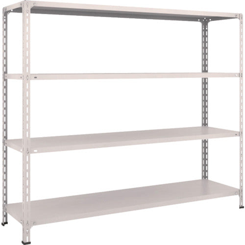 ＴＲＵＳＣＯ　スチールラック　軽量棚開放型　Ｗ１８００ＸＤ４５０ＸＨ１５００　４段　ネオグレー