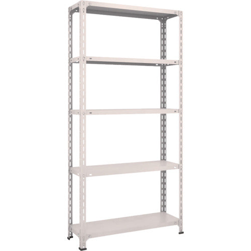 ＴＲＵＳＣＯ　スチールラック　軽量棚開放型　Ｗ８７５ＸＤ３００ＸＨ１８００　５段　ネオグレー