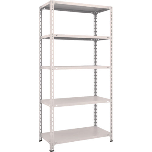 ＴＲＵＳＣＯ　スチールラック　軽量棚開放型　Ｗ８７５ＸＤ４５０ＸＨ１８００　５段　ネオグレー