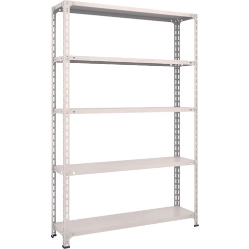 ＴＲＵＳＣＯ　スチールラック　軽量棚開放型　Ｗ１２００ＸＤ３００ＸＨ１８００　５段　ネオグレー