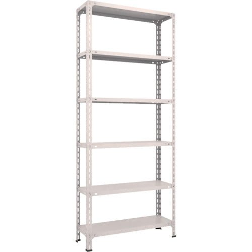 ＴＲＵＳＣＯ　スチールラック　軽量棚開放型　１５００Ｘ６００ＸＨ１８００　６段　ネオグレー