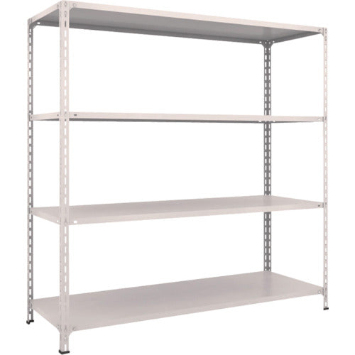 ＴＲＵＳＣＯ　スチールラック　軽量棚開放型　Ｗ１８００ＸＤ６００ＸＨ１８００　４段　ネオグレー