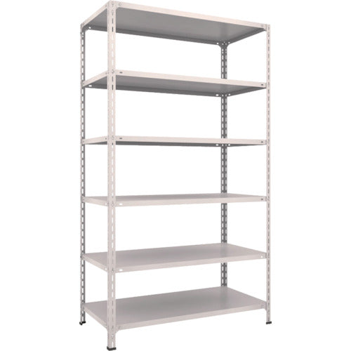 ＴＲＵＳＣＯ　スチールラック　軽量棚開放型　Ｗ１２００ＸＤ６００ＸＨ２１００　６段　ネオグレー