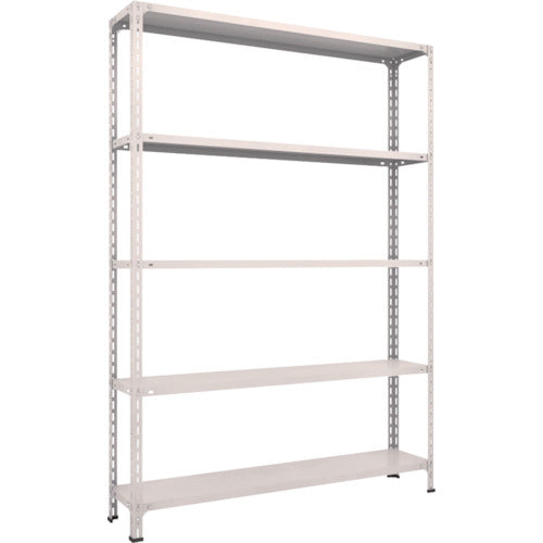 ＴＲＵＳＣＯ　スチールラック　軽量棚開放型　Ｗ１５００ＸＤ３００ＸＨ２１００　５段　ネオグレー