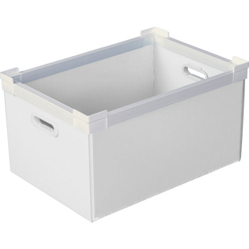 ＫＵＮＩＭＯＲＩ　プラダン　ＮＳコンテナ　４０Ｌ（ＳＷコーナー）ホワイト