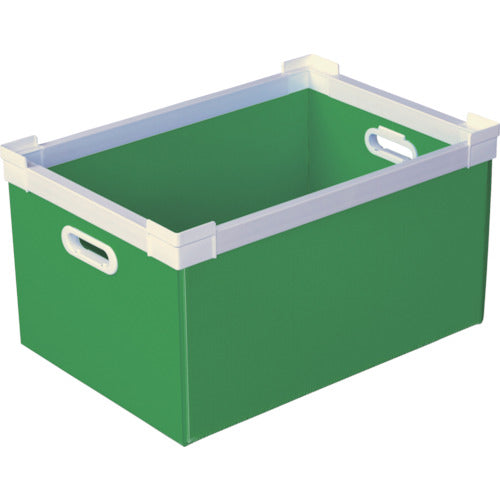 ＫＵＮＩＭＯＲＩ　プラダン　ＮＳコンテナ　４０Ｌ（ＳＷコーナー）ライトグリーン
