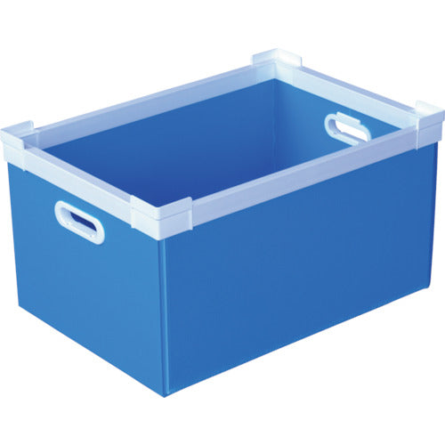 ＫＵＮＩＭＯＲＩ　プラダン　ＮＳコンテナ　４０Ｌ（ＳＷコーナー）ライトブルー