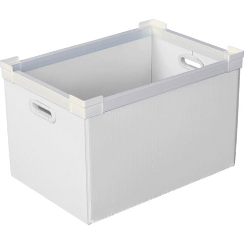 ＫＵＮＩＭＯＲＩ　プラダン　ＮＳコンテナ　５０Ｌ（ＳＷコーナー）ホワイト