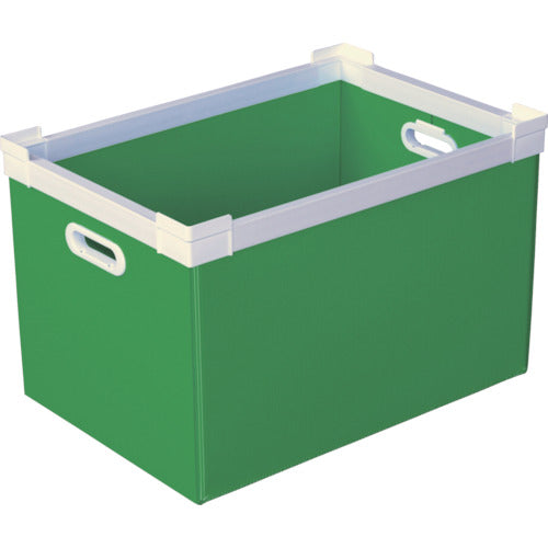 ＫＵＮＩＭＯＲＩ　プラダン　ＮＳコンテナ　５０Ｌ（ＳＷコーナー）ライトグリーン