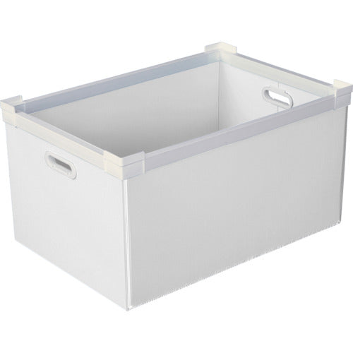 ＫＵＮＩＭＯＲＩ　プラダン　ＮＳコンテナ　７５Ｌ（ＳＷコーナー）ホワイト