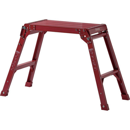 ＴＥＮＭＡ　アルミ作業台２段　レッド