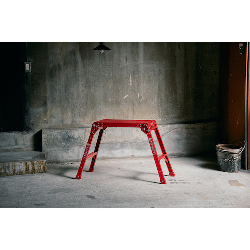 ＴＥＮＭＡ　アルミ作業台２段　レッド