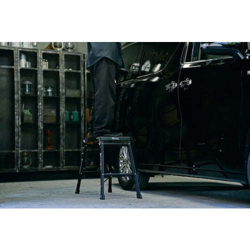 ＴＥＮＭＡ　アルミ作業台２段　レッド