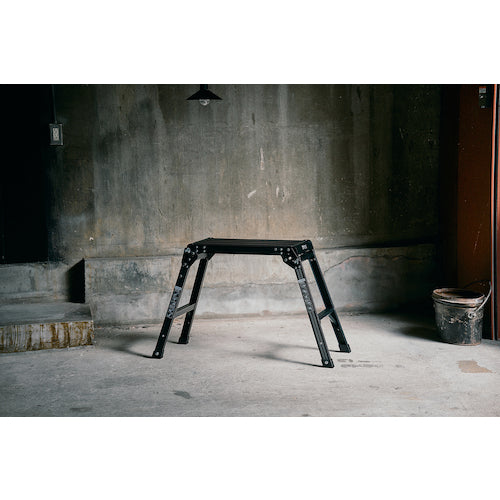 ＴＥＮＭＡ　アルミ作業台２段　ブラック