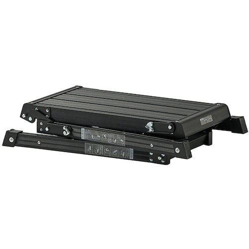 ＴＥＮＭＡ　アルミ作業台２段　ブラック