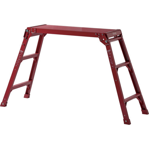 ＴＥＮＭＡ　アルミ作業台３段　レッド