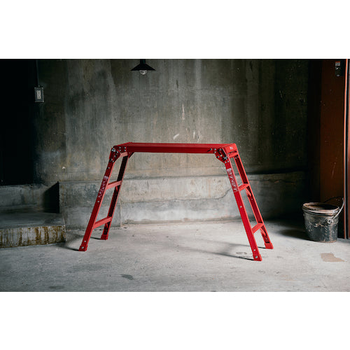 ＴＥＮＭＡ　アルミ作業台３段　レッド