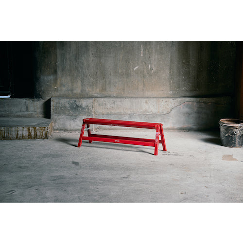 ＴＥＮＭＡ　アルミワイド踏み台１段　レッド