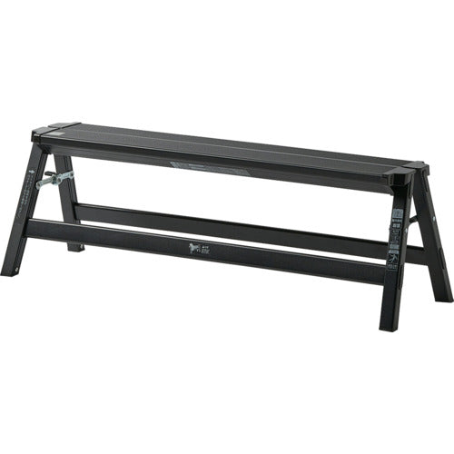 ＴＥＮＭＡ　アルミワイド踏み台１段　ブラック